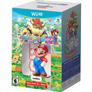 WiiU Mario Party 10 Bundle w/ Mario Amiibo Figure