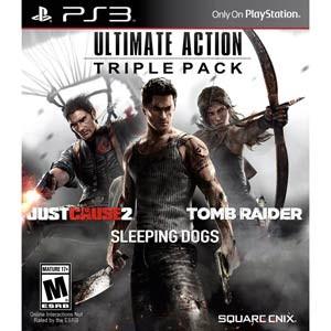 Ultimate Actiojn Triple Pack - PlayStation 3 Just Cause 2, Tomb Raider, Sleeping Dogs